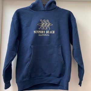 navy blue hoodie